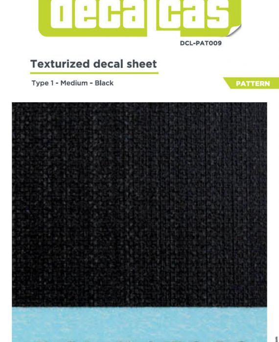 Texturized Decal Sheet - Type 1 - Medium - Black