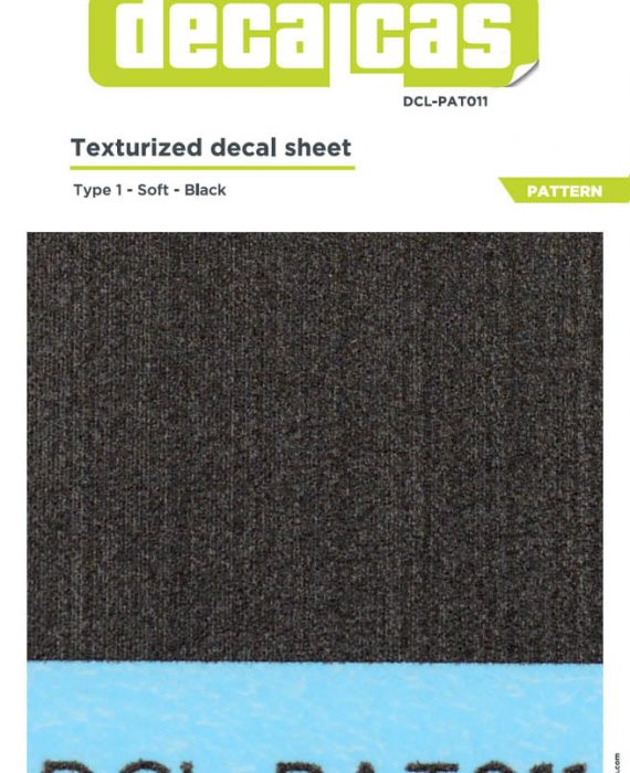 Texturized Decal Sheet - Type 1 - Soft - Black