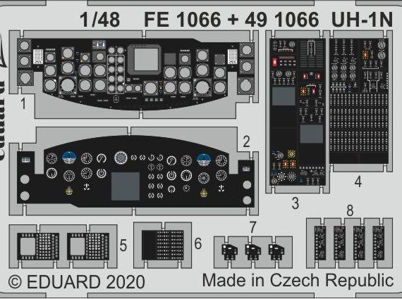 Bell UH-1N Huey - Cockpit Etch Detail Set