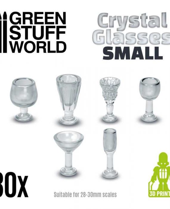 Crystal Glasses - Small Cups - 30Pcs