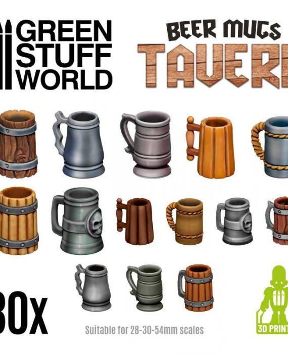 Beer Mugs Tavern - 30Pcs