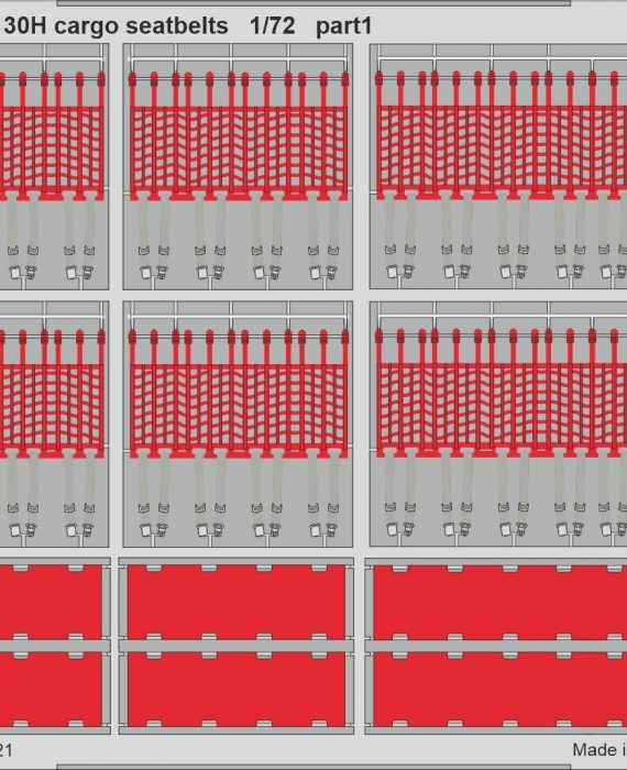 C-130H Cargo Seatbelts Etch Set