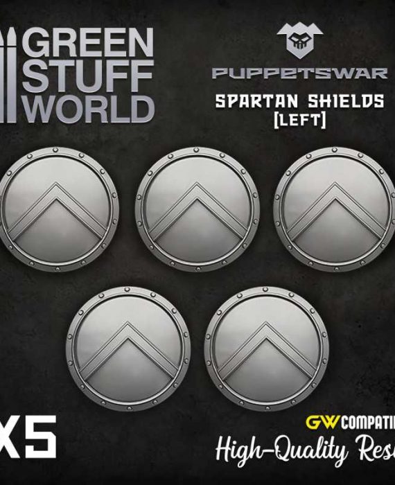 Spartan Shields (Left) - 5 Pcs