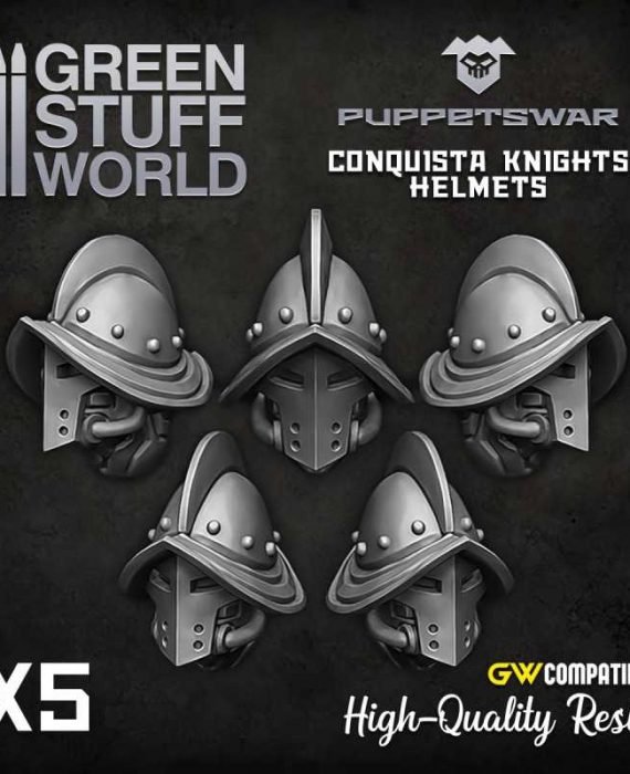 Conquista Knights Helmets - 5 Pcs