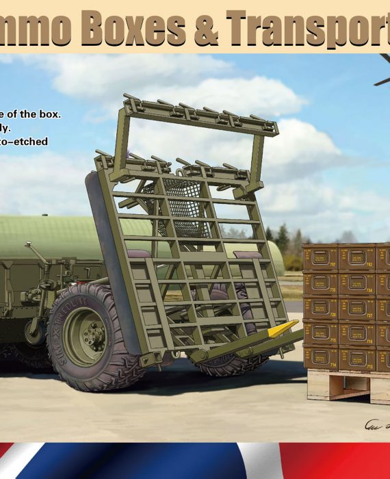 British Ammo Boxes & Transport Trailer