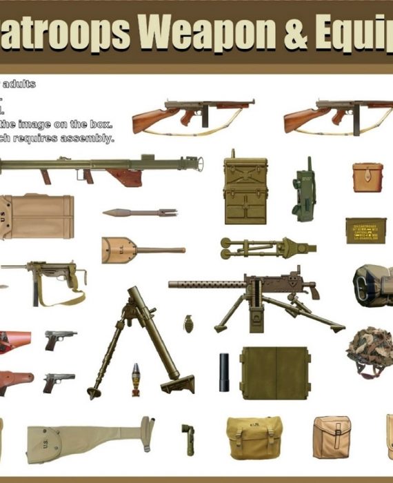 WWII US Paratroops Weapon & Equipment Set