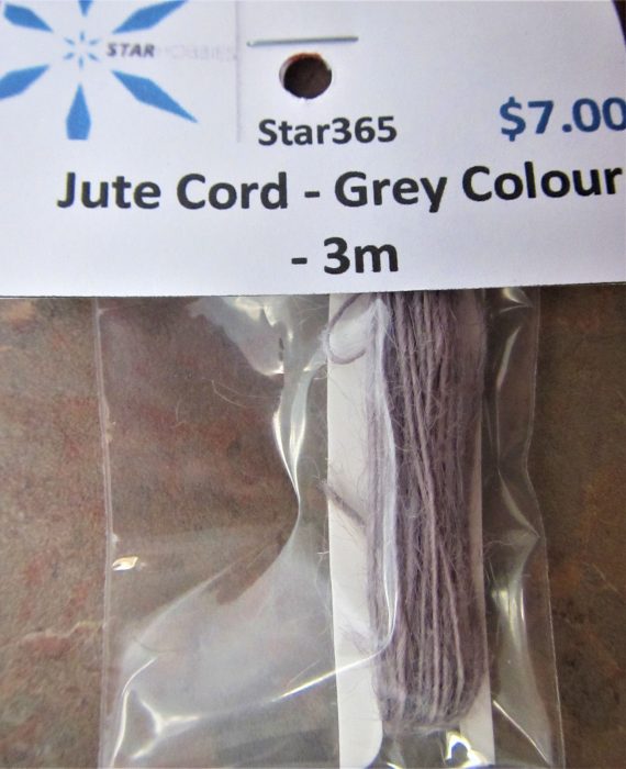 Jute Cord - Grey Colour - 3m