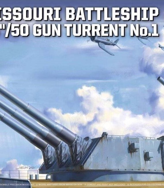 USS Missouri Battleship Mk.7 16" / 50 Gun Turret No.1