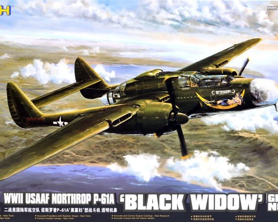 WWII Northrop P-61A Black Widow Glass