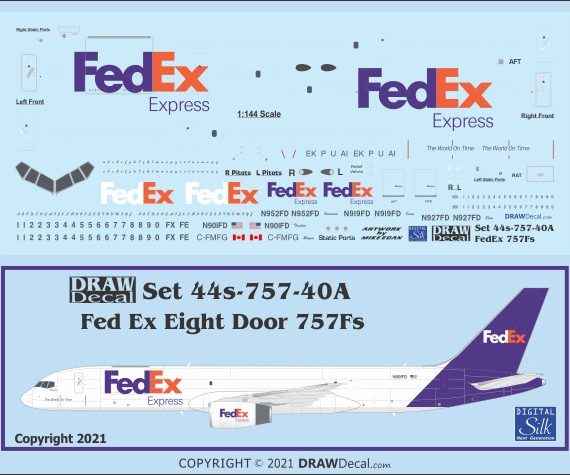 FedEx 757F's - Eight Door Version