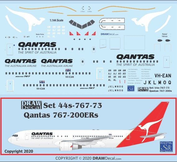 QANTAS 767-200ERs