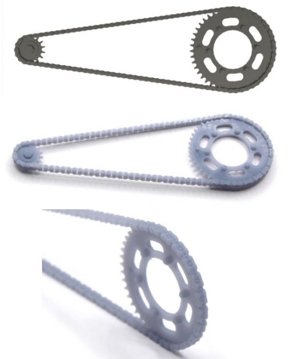 Chain set for Kawasaki KR 250