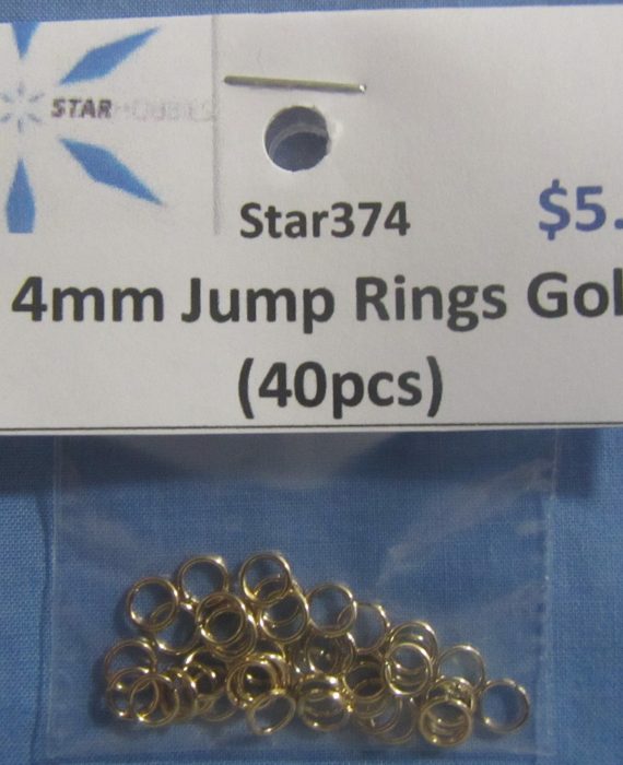 4mm Jump Rings Gold (40pcs)