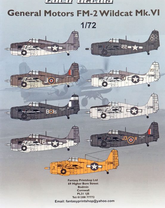 Euco Decals - General Motors FM-2 Wildcat Mk.VI