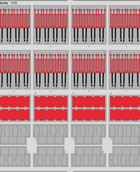 C-130J-30 Cargo Seatbelts - Etch Set