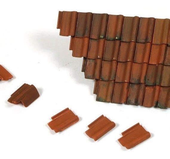 Damaged Roof Section & Tiles