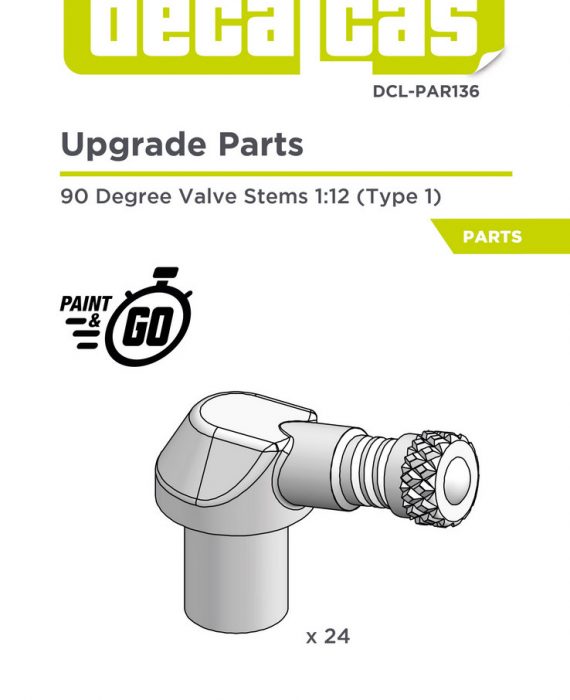 90 Degree Valve Stems 1:12 (Type 1)