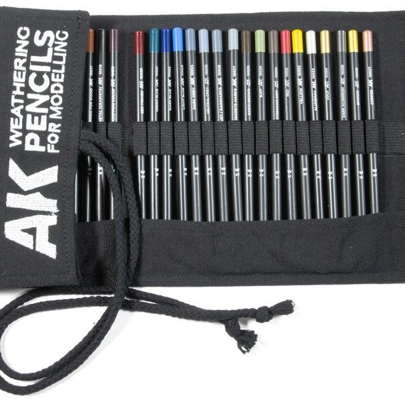 Weathering Pencils Fill Range (32 Colours) with Cloth Case Weathering Pencils Fill Range (32 Colours) with Cloth Case