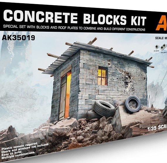 Concrete Blocks Kit- Special swt Blocks and Roof Plates