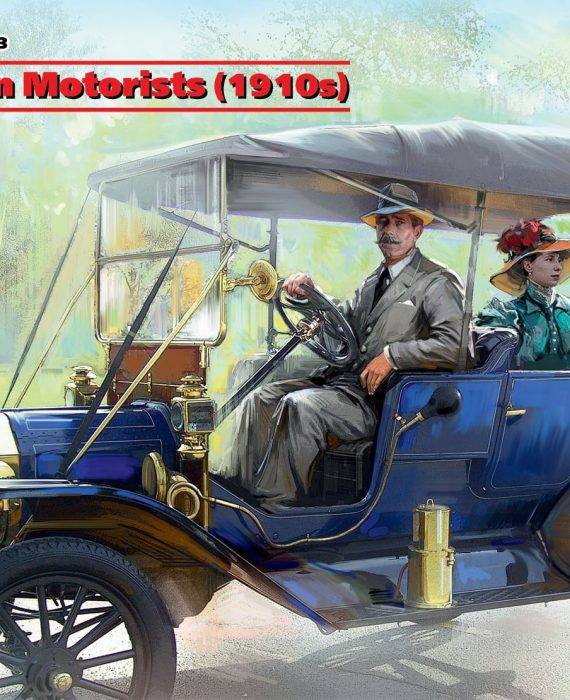 American Motorist's 1910's 2 Figure's 1 Male and 1 Female