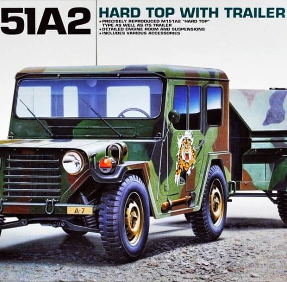 M151A2 Hard Top With Trailer