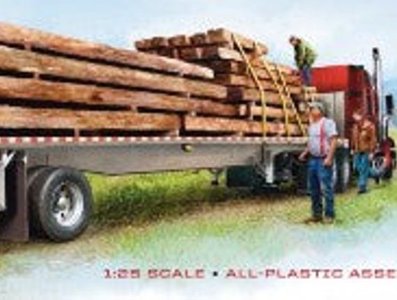 Forty-Eight Foot Trailer with Realistic Cambered Deck Forty-Eight Foot Trailer with Realistic Cambered Deck