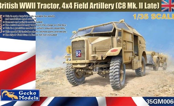 British WWII Tractor, 4 x 4 Field Artillery (C8 Mk.II Late)