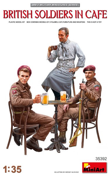 British Soldiers in Café British Soldiers in Café