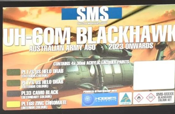 UH-60M Blackhawk - Australian Army A60 - 2023 Onwards Paint Set