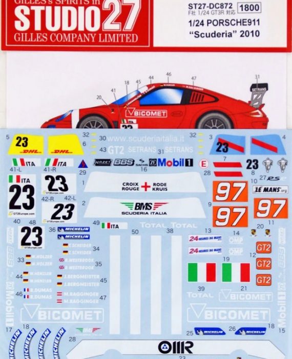 Porsche 911 "Scuderia" 2010 24hr le Mans