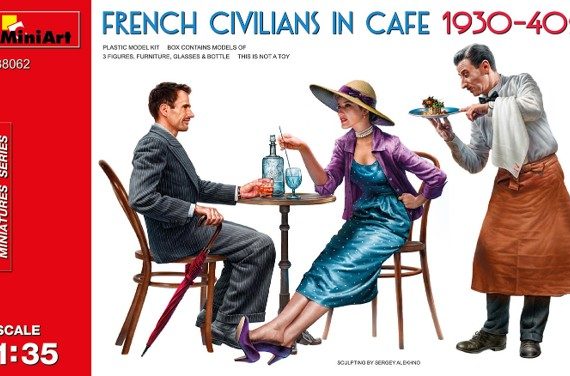 French Civilians in Café 1930's-40's French Civilians in Café 1930's-40's